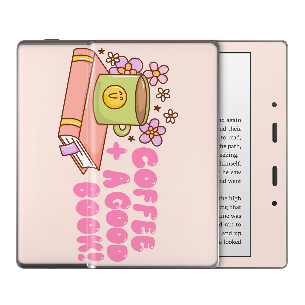 Coffee + Good Book Kindle Skin
