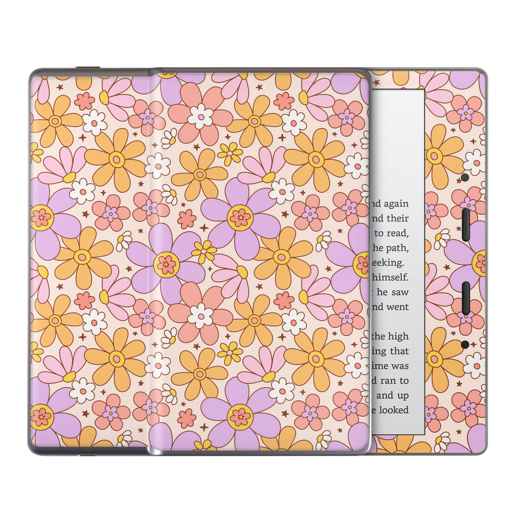 Groovy floral Kindle Skin