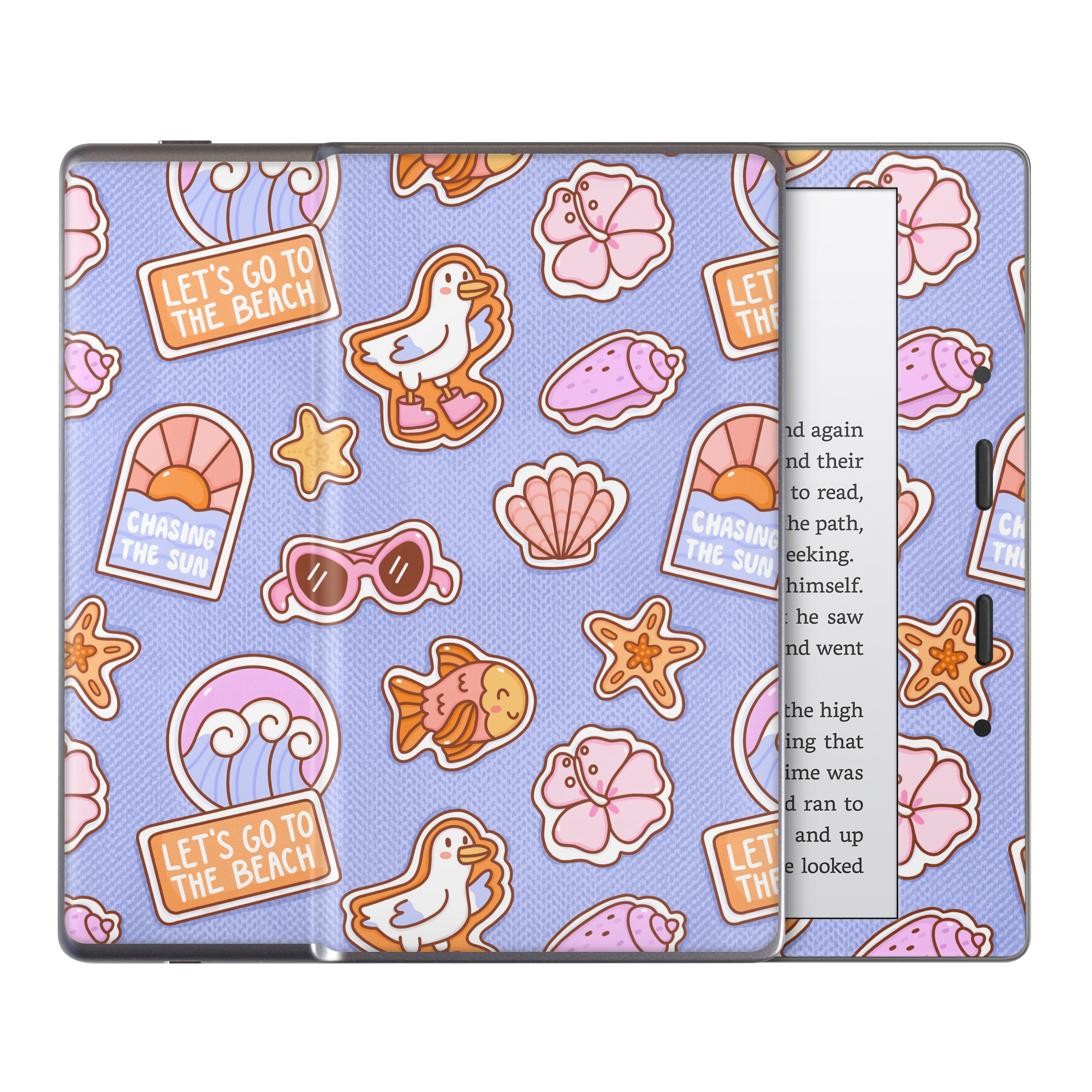 Patches Blue Kindle Skin