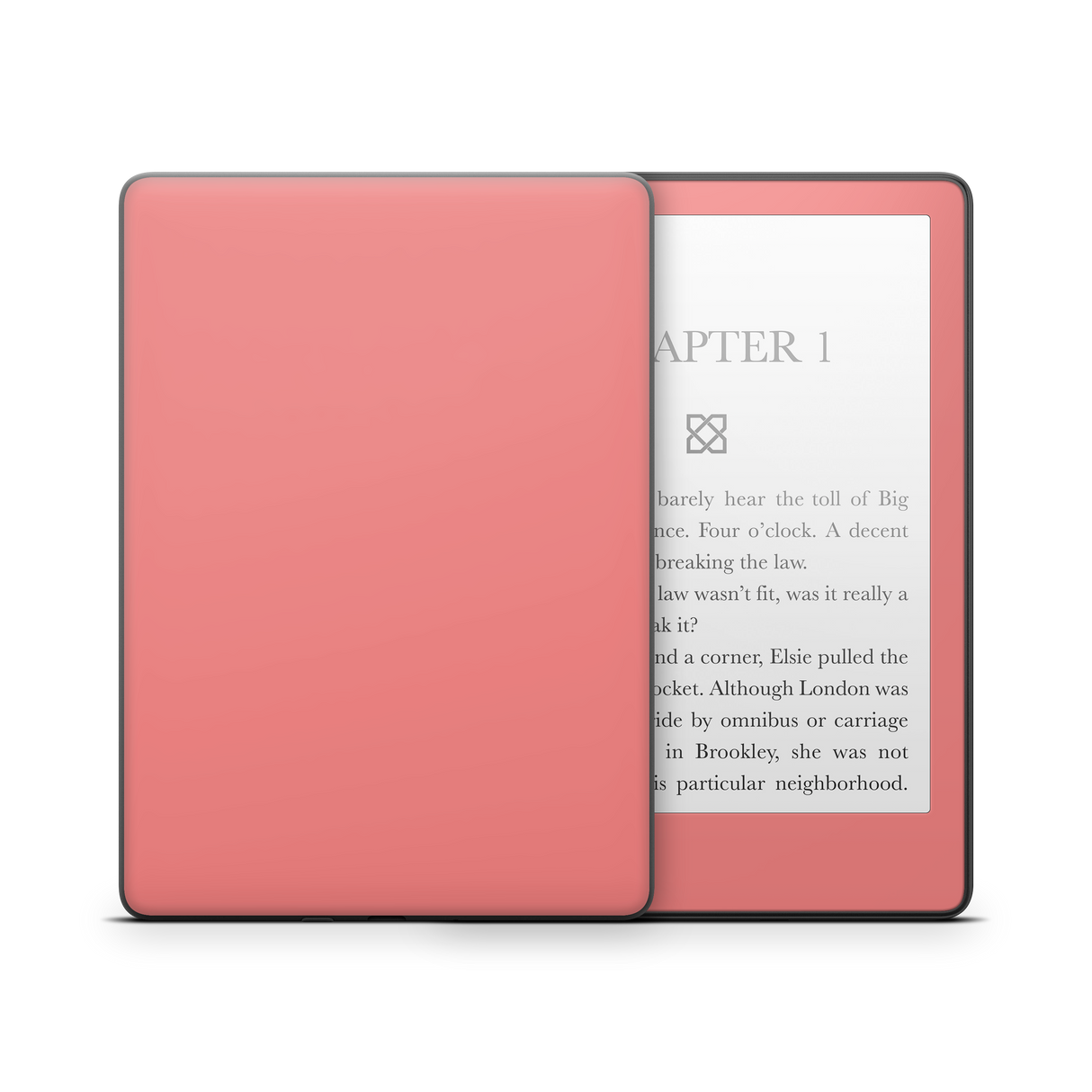 Light Coral Kindle eReader Skin