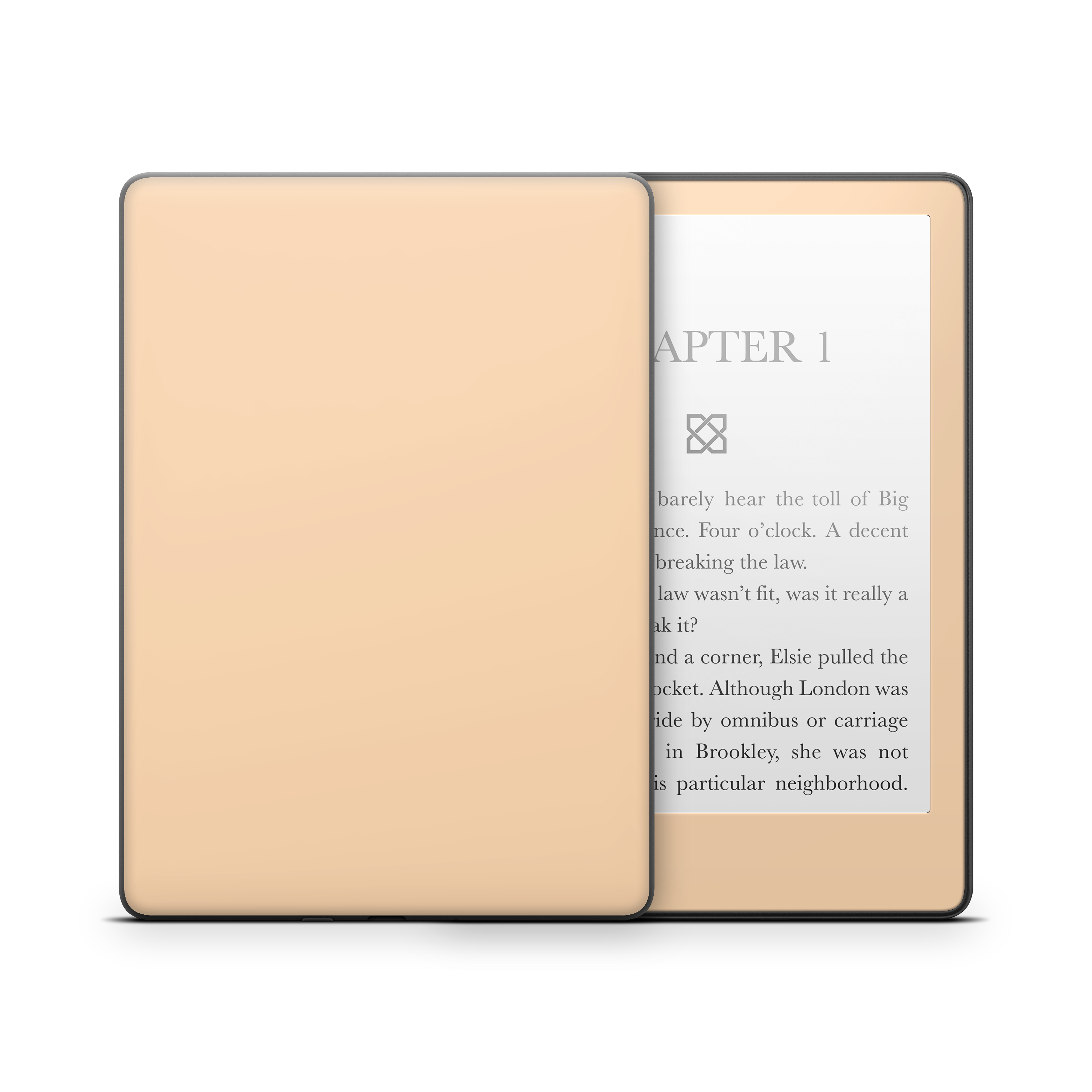 Pale Peach Kindle eReader Skin