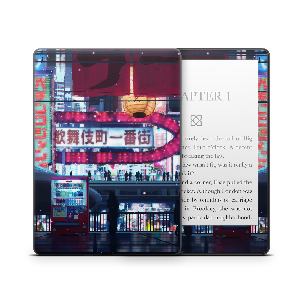 Cyberpunk Streets Kindle Skin