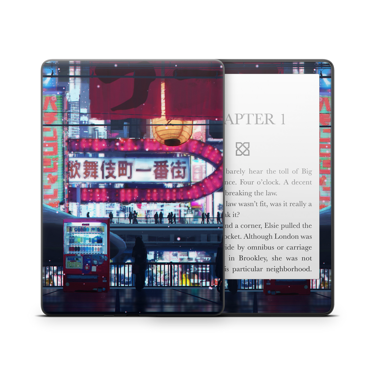 Cyberpunk Streets Kindle Skin