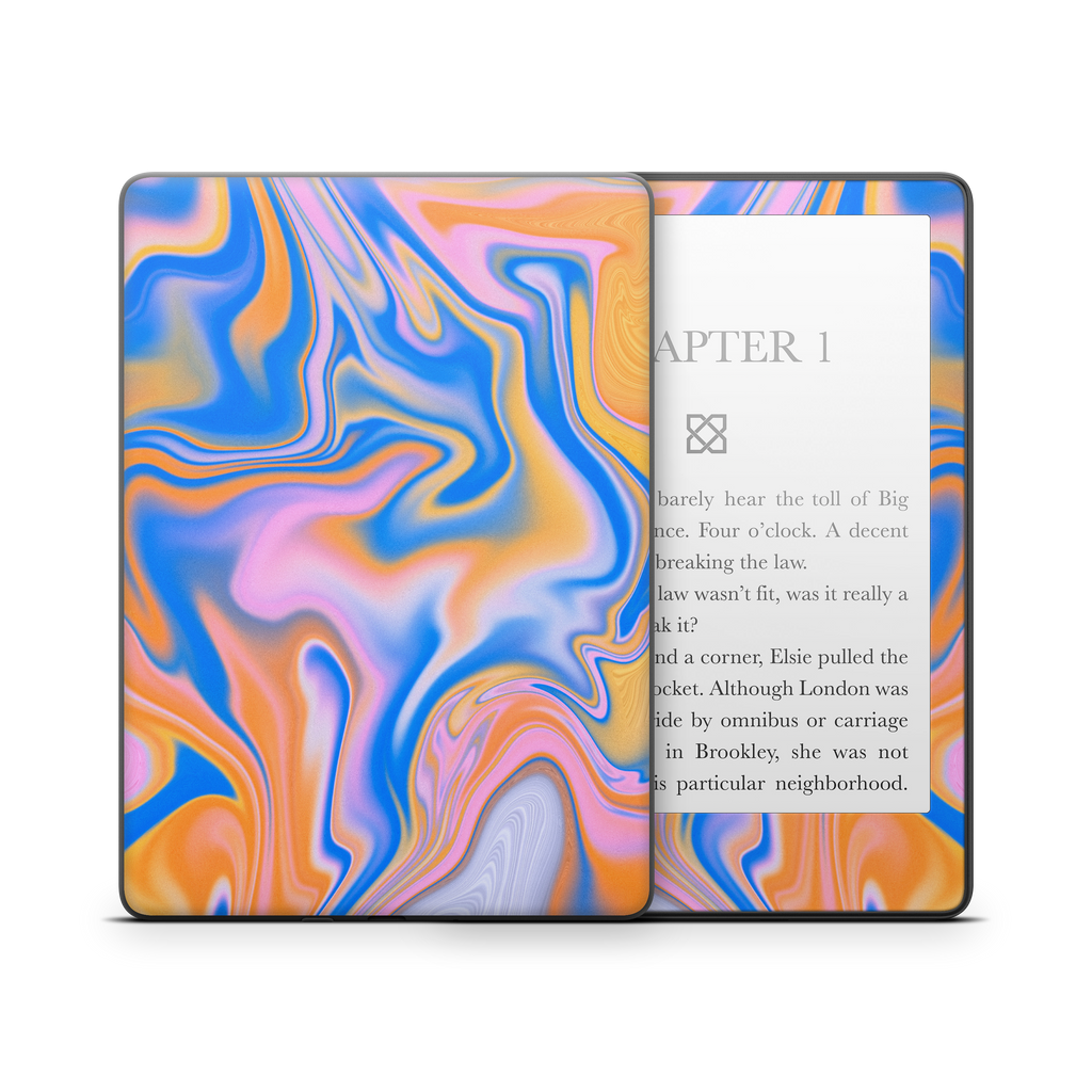 Blue Liquid Kindle Skin