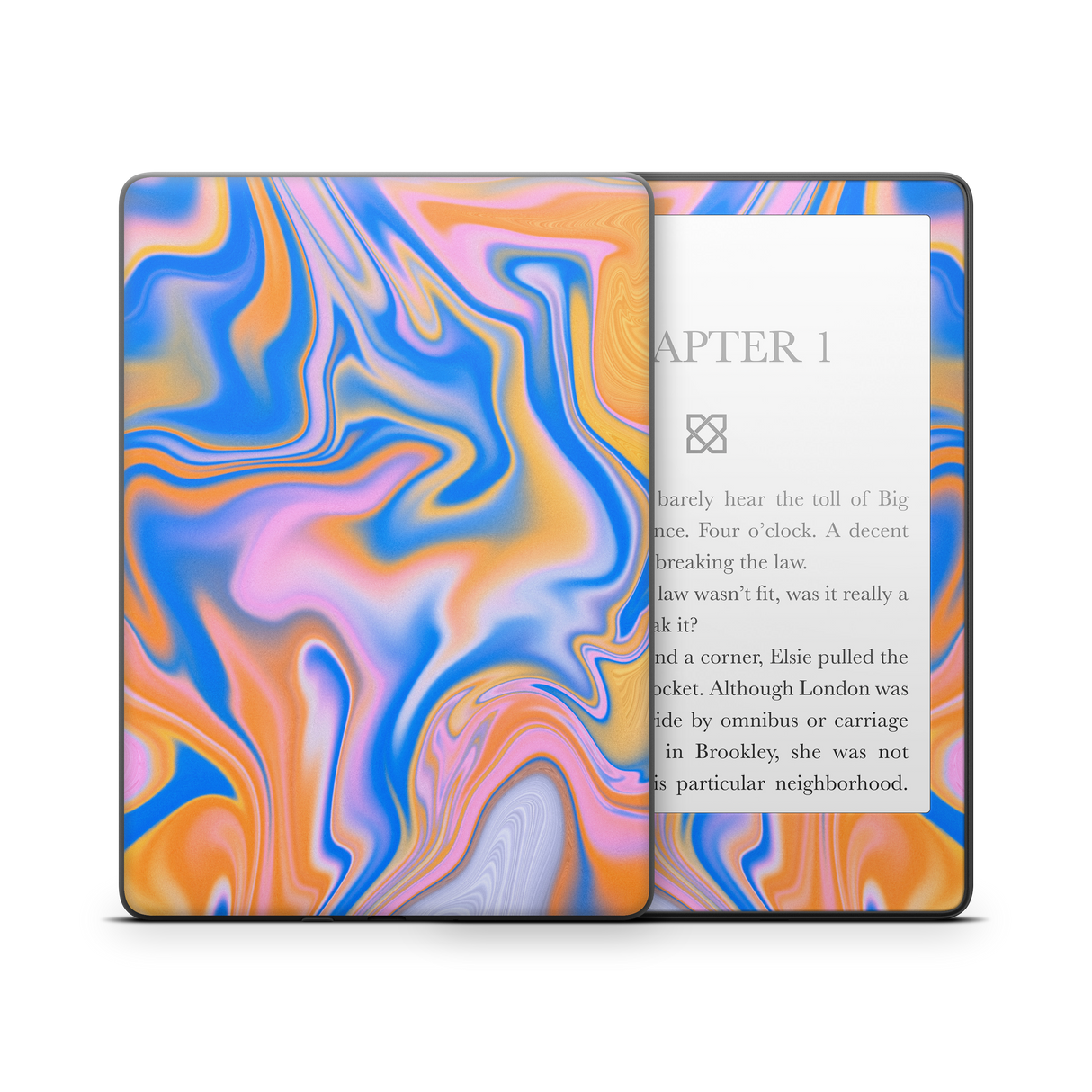 Blue Liquid Kindle Skin