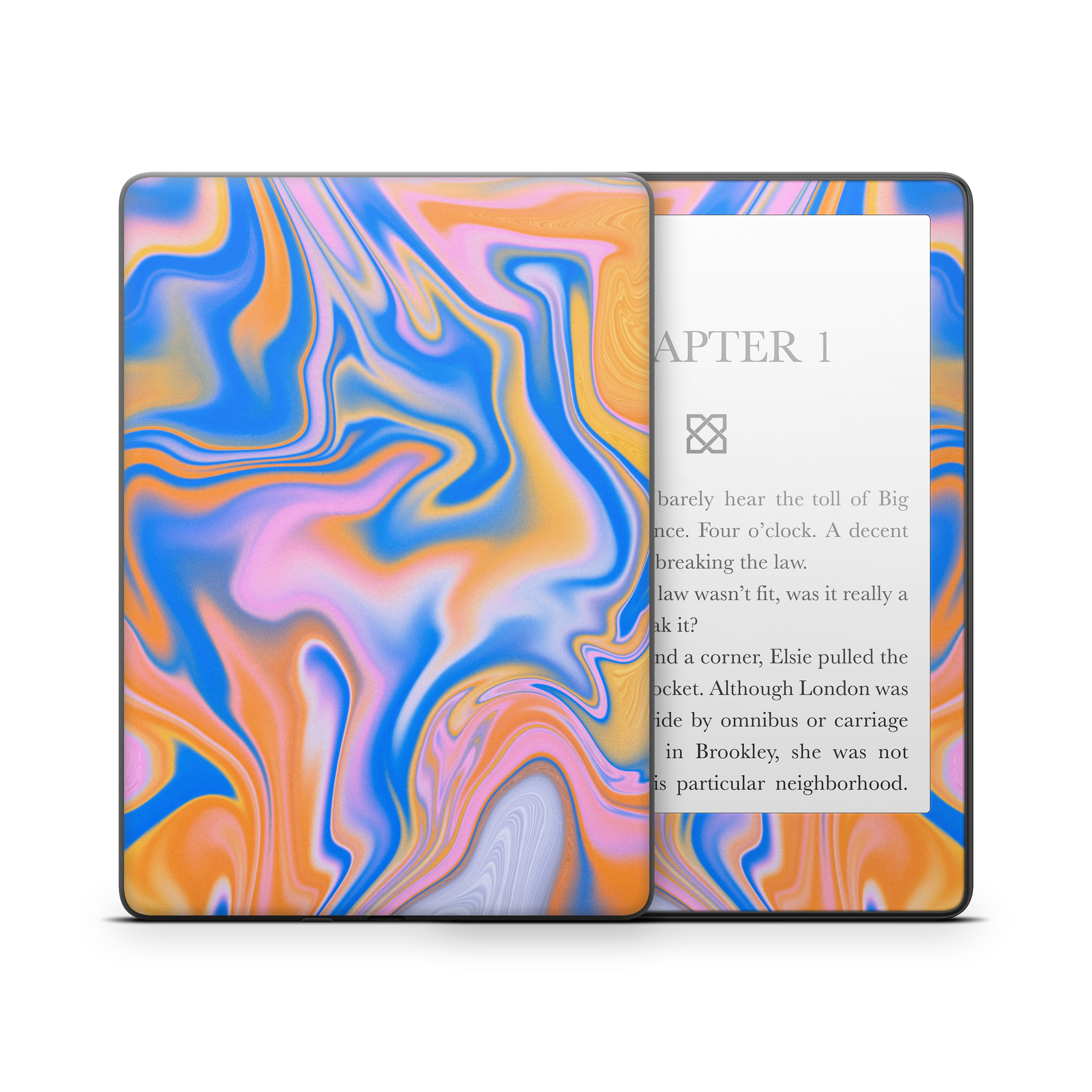 Blue Liquid Kindle Skin