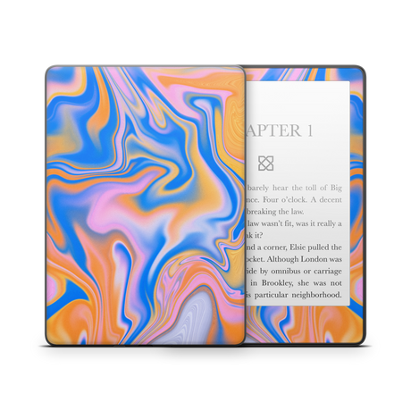 Blue Liquid Kindle Skin