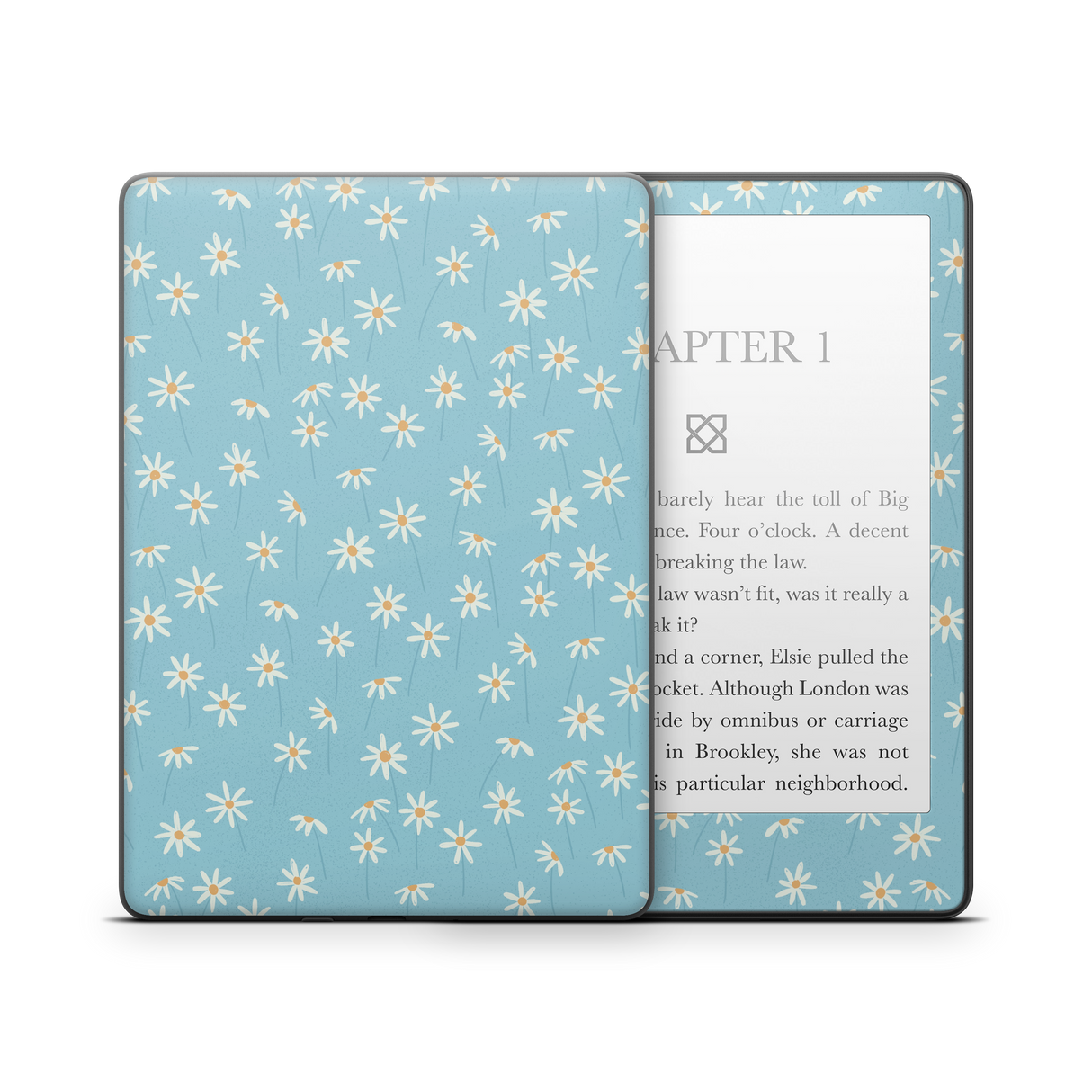 Daisy Blue Kindle Skin