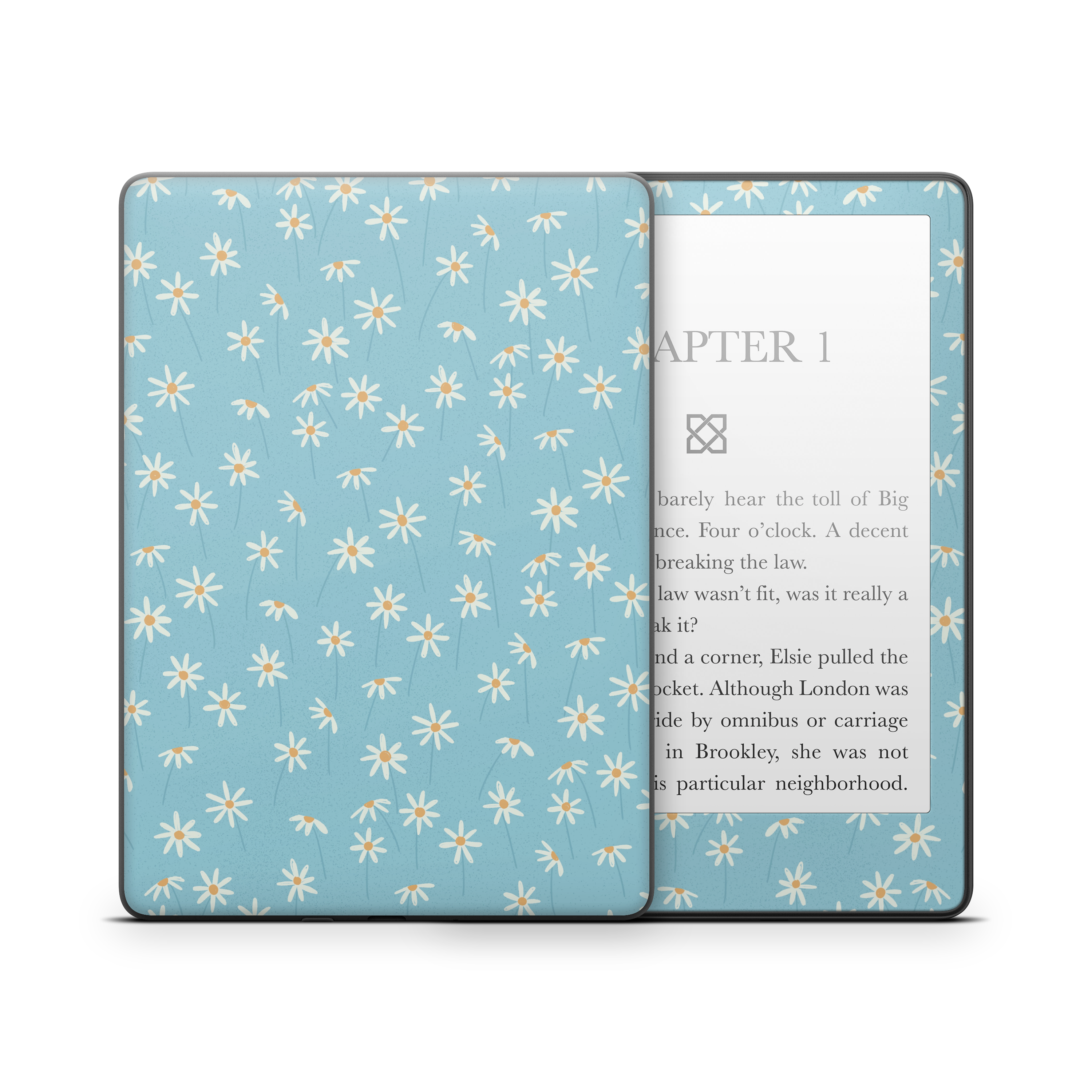Daisy Blue Kindle Skin