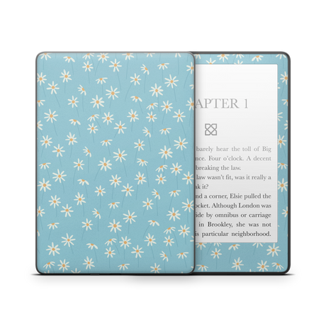 Daisy Blue Kindle Skin