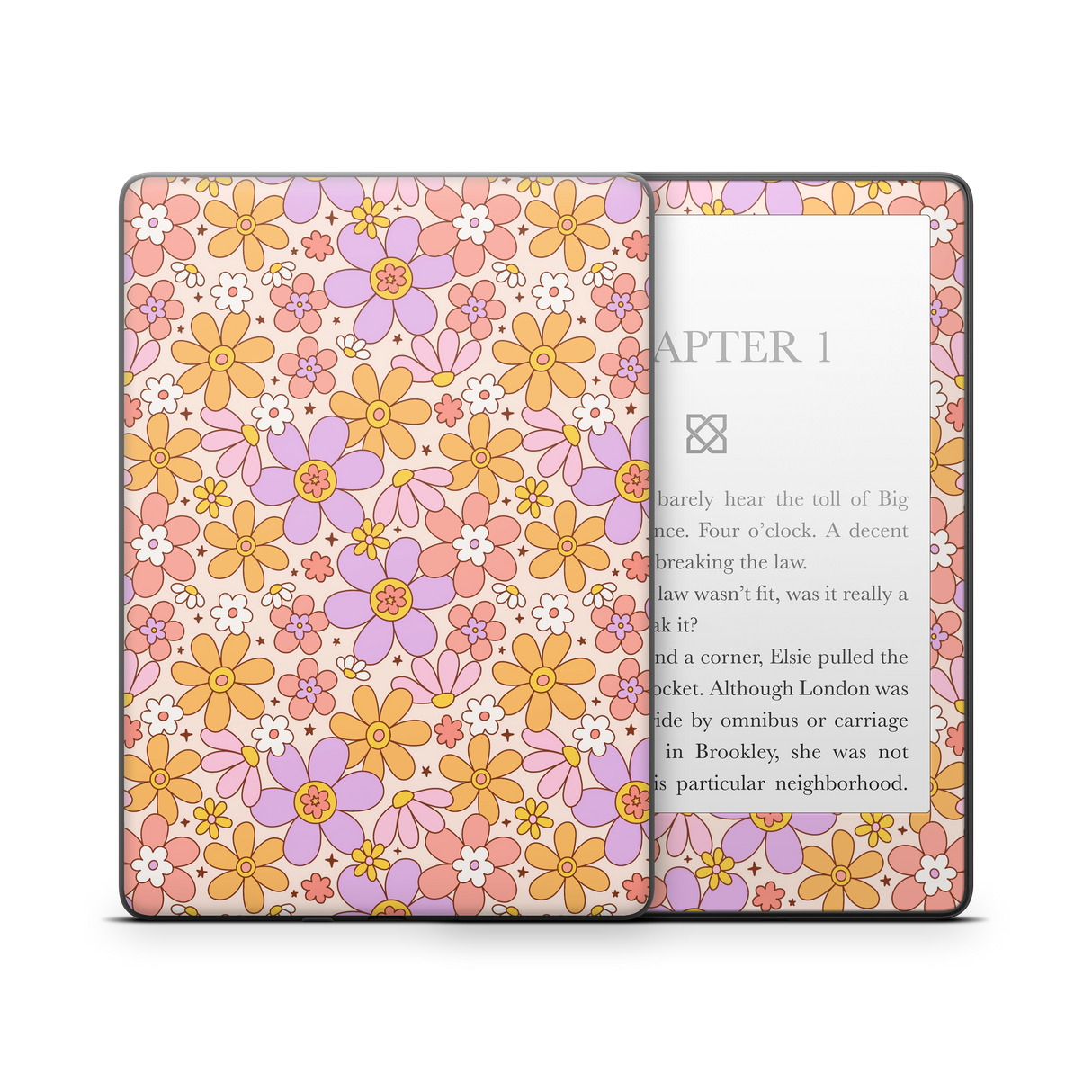 Groovy floral Kindle Skin