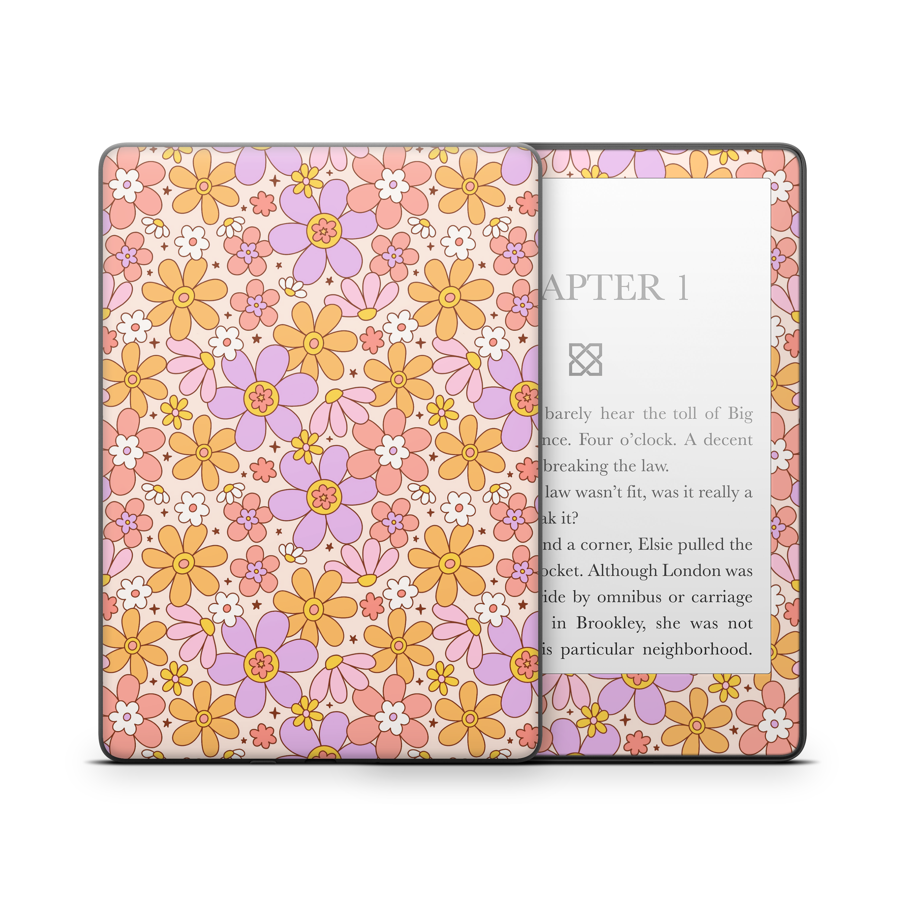 Groovy floral Kindle Skin