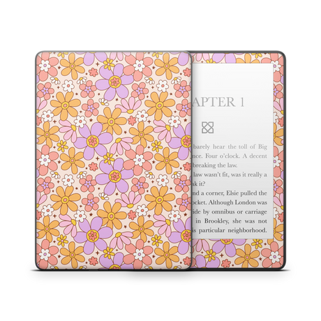 Groovy floral Kindle Skin