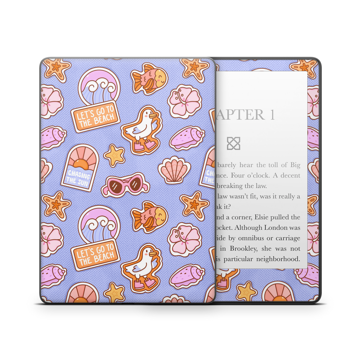 Patches Blue Kindle Skin