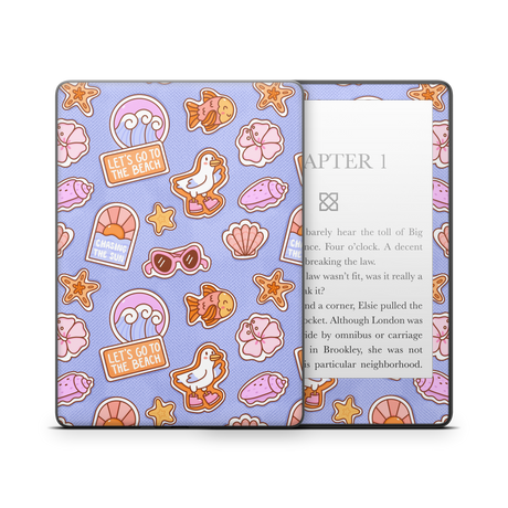 Patches Blue Kindle Skin