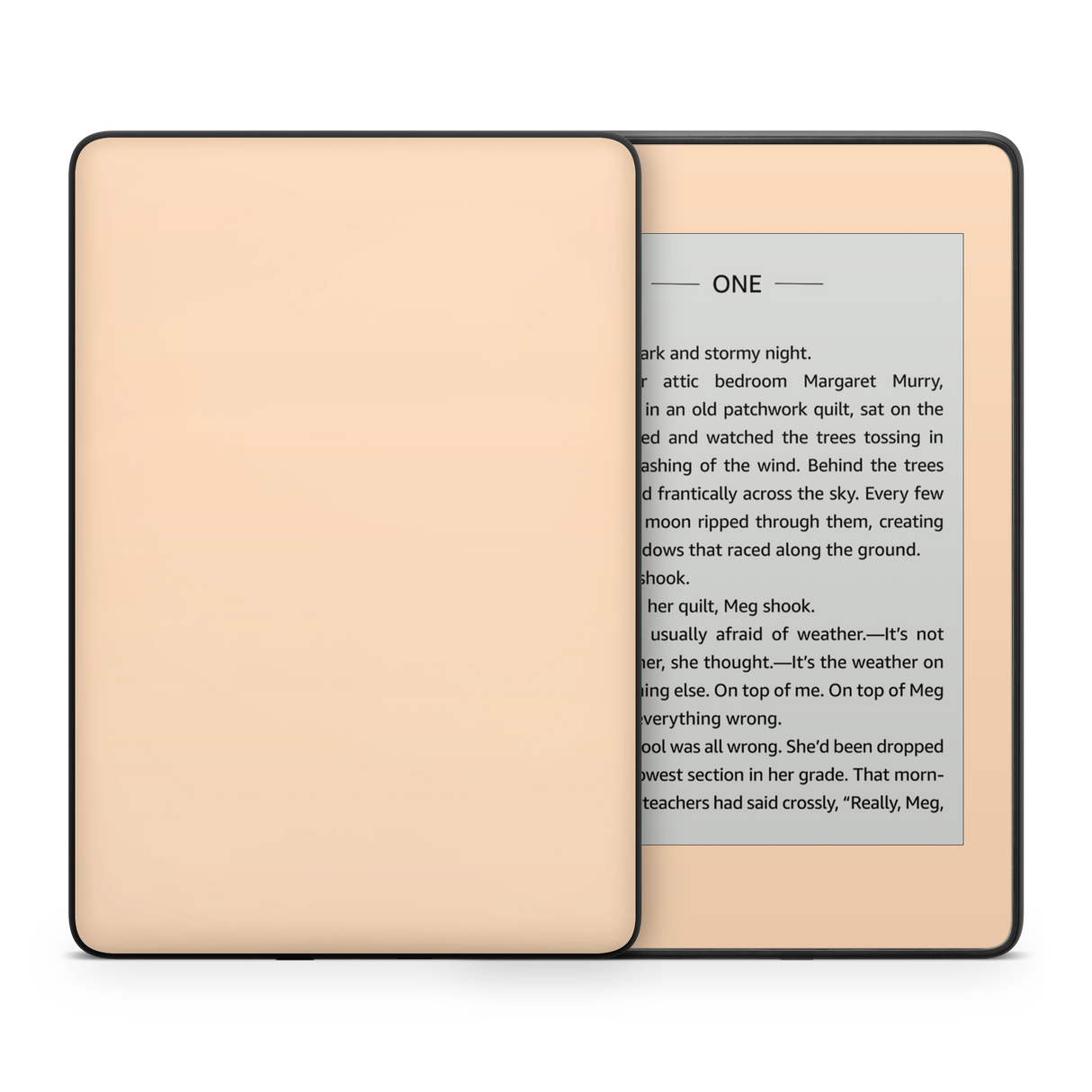 Peach Kindle eReader Skin