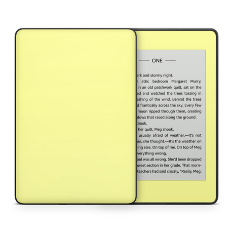 Pale Yellow Kindle eReader Skin