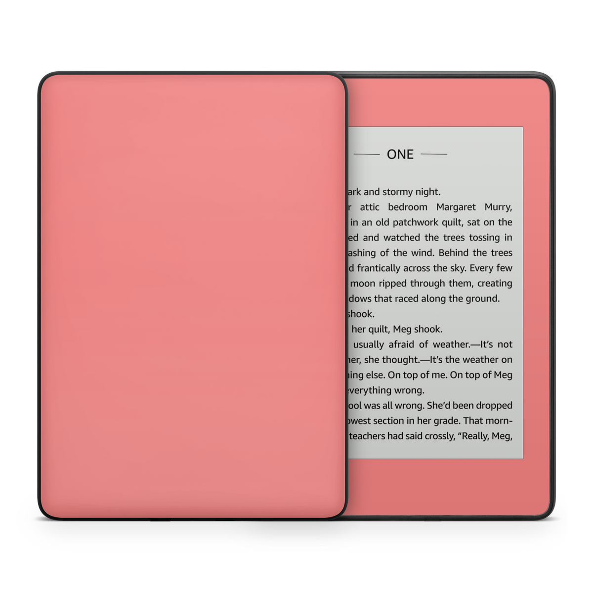 Light Coral Kindle eReader Skin
