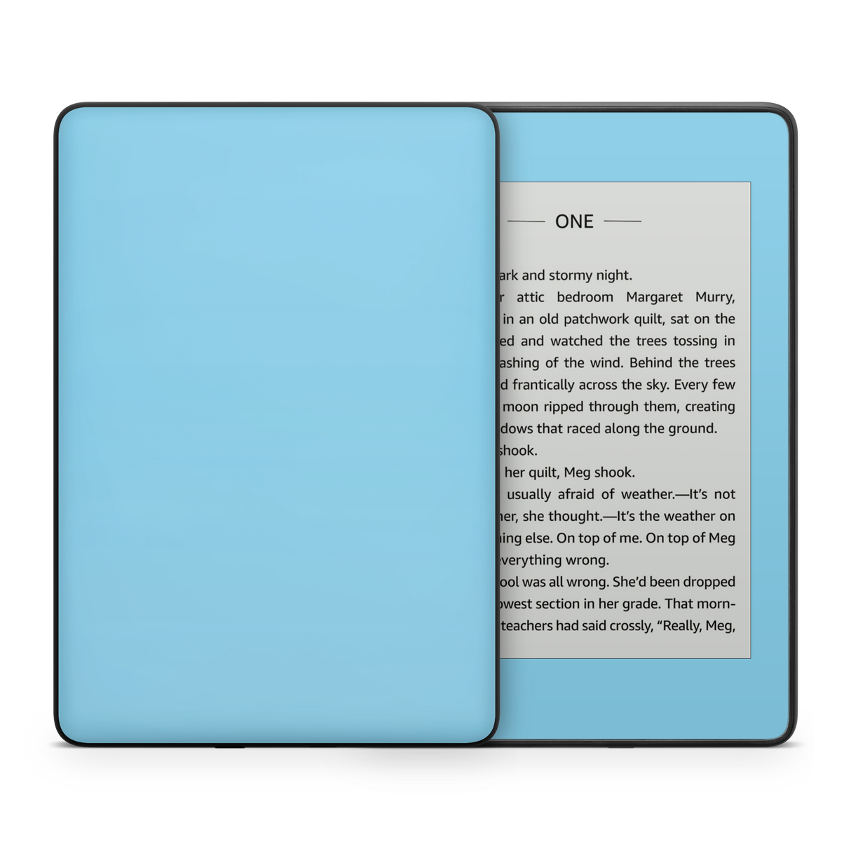 Sky Blue Kindle eReader Skin