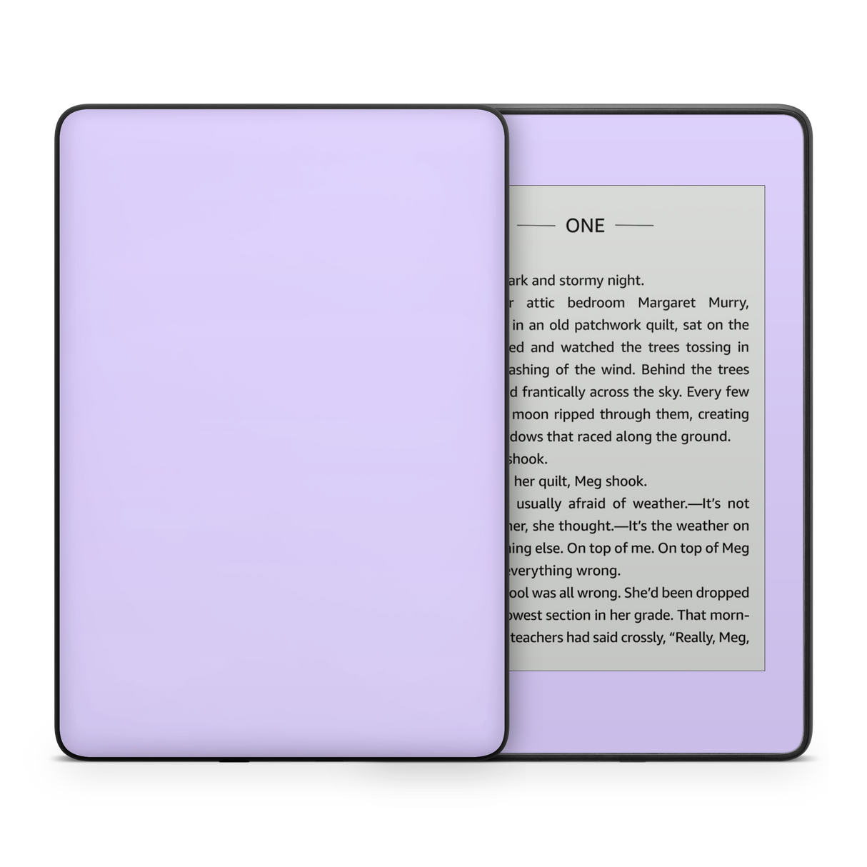 Light Lavender Kindle eReader Skin