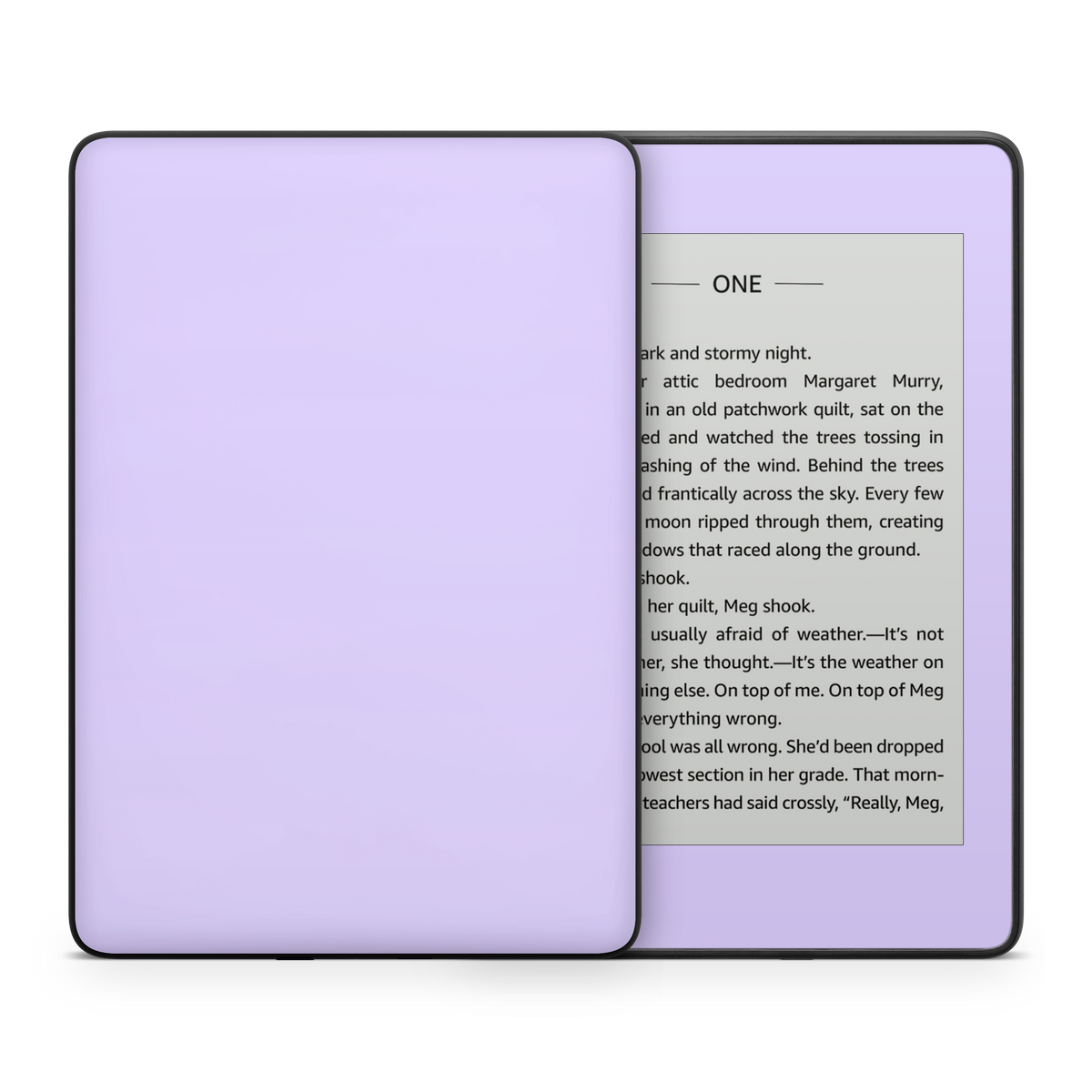 Light Lavender Kindle eReader Skin