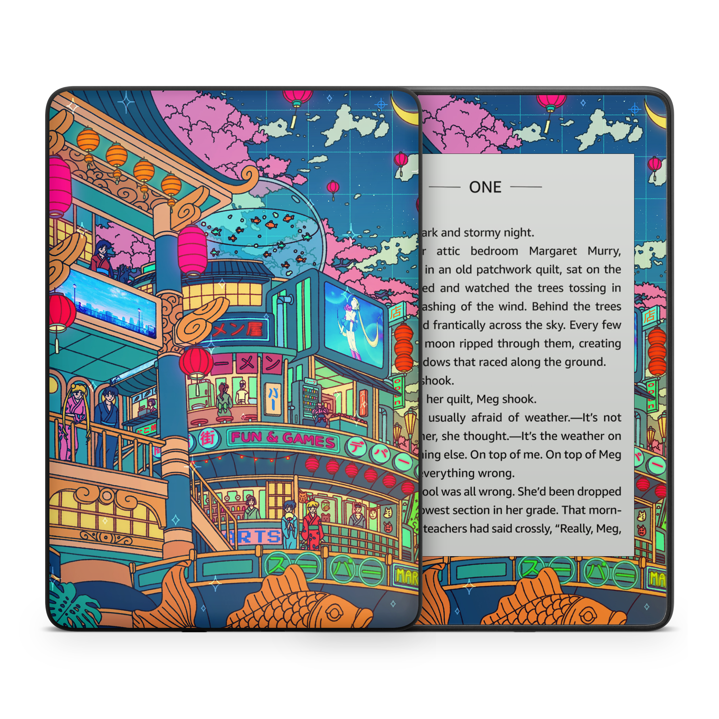 Moon festival Kindle Skin