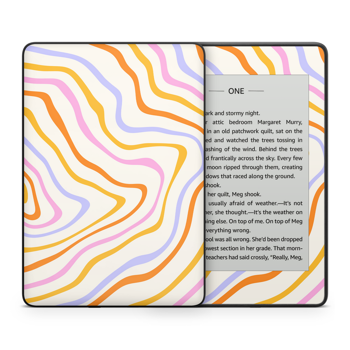 Abstract Rainbow Kindle Skin