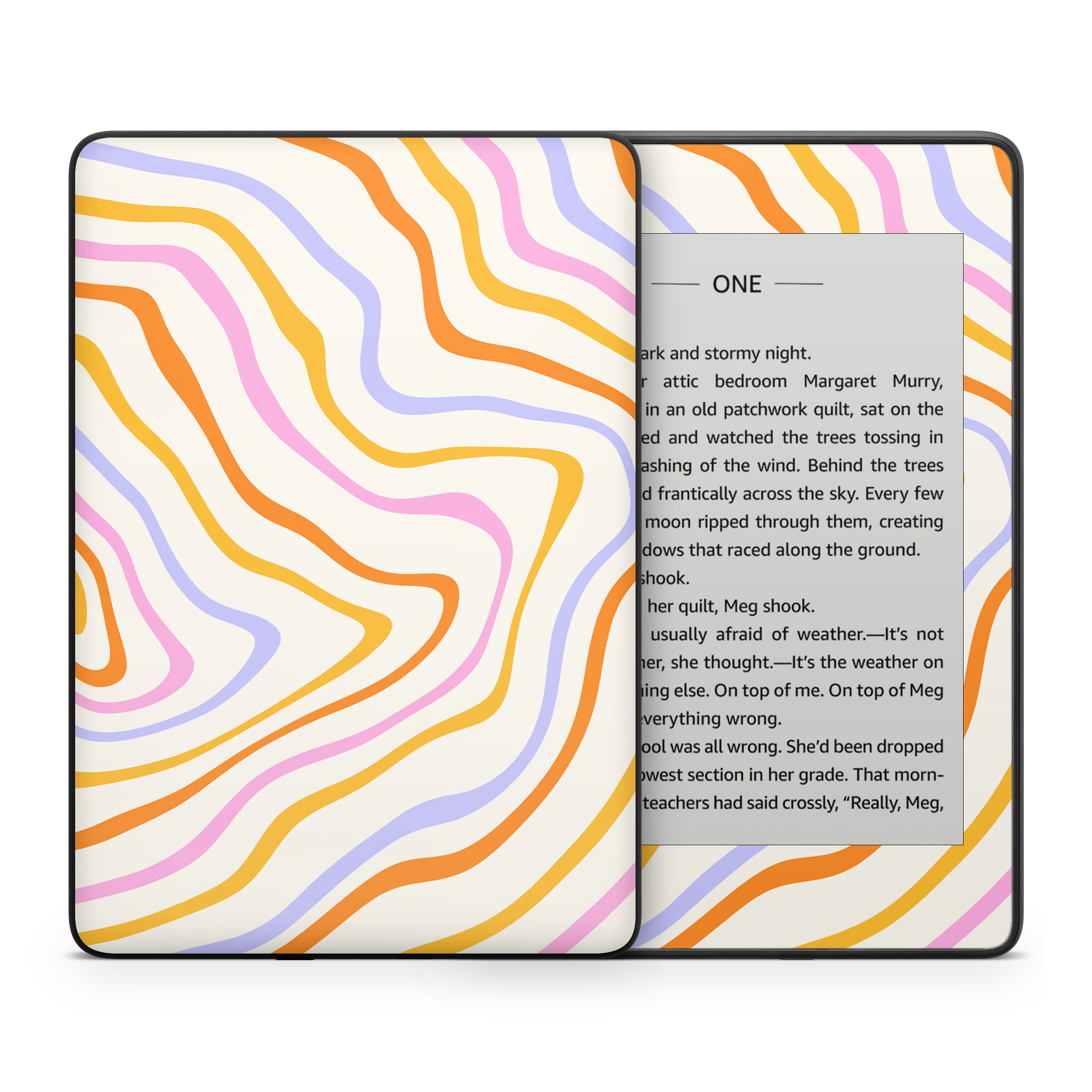 Abstract Rainbow Kindle Skin