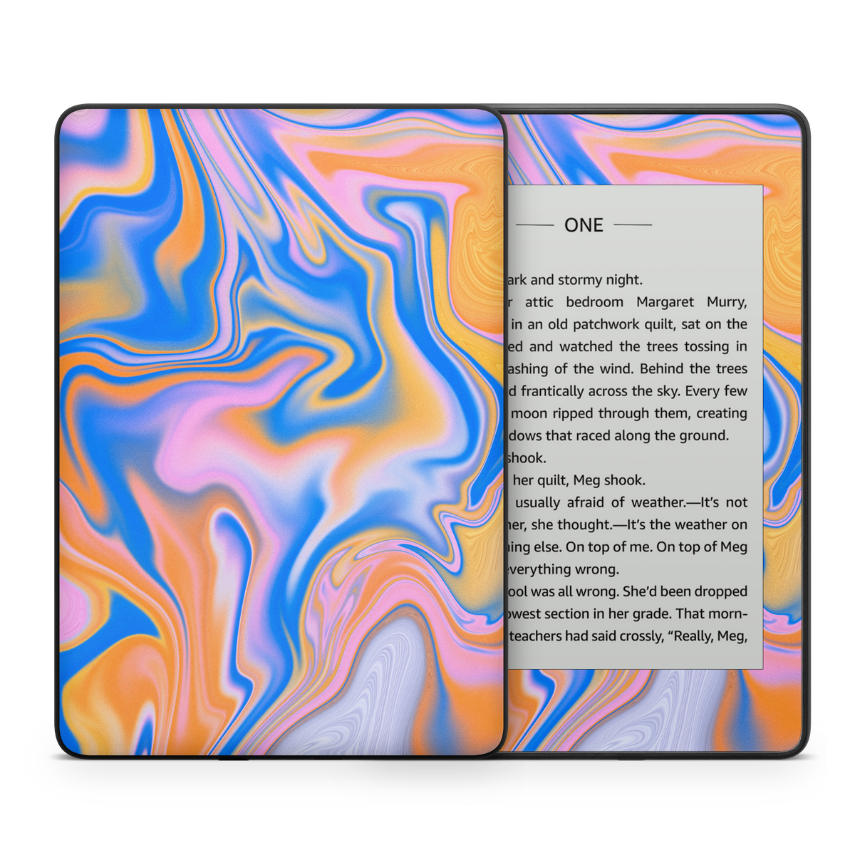 Blue Liquid Kindle Skin