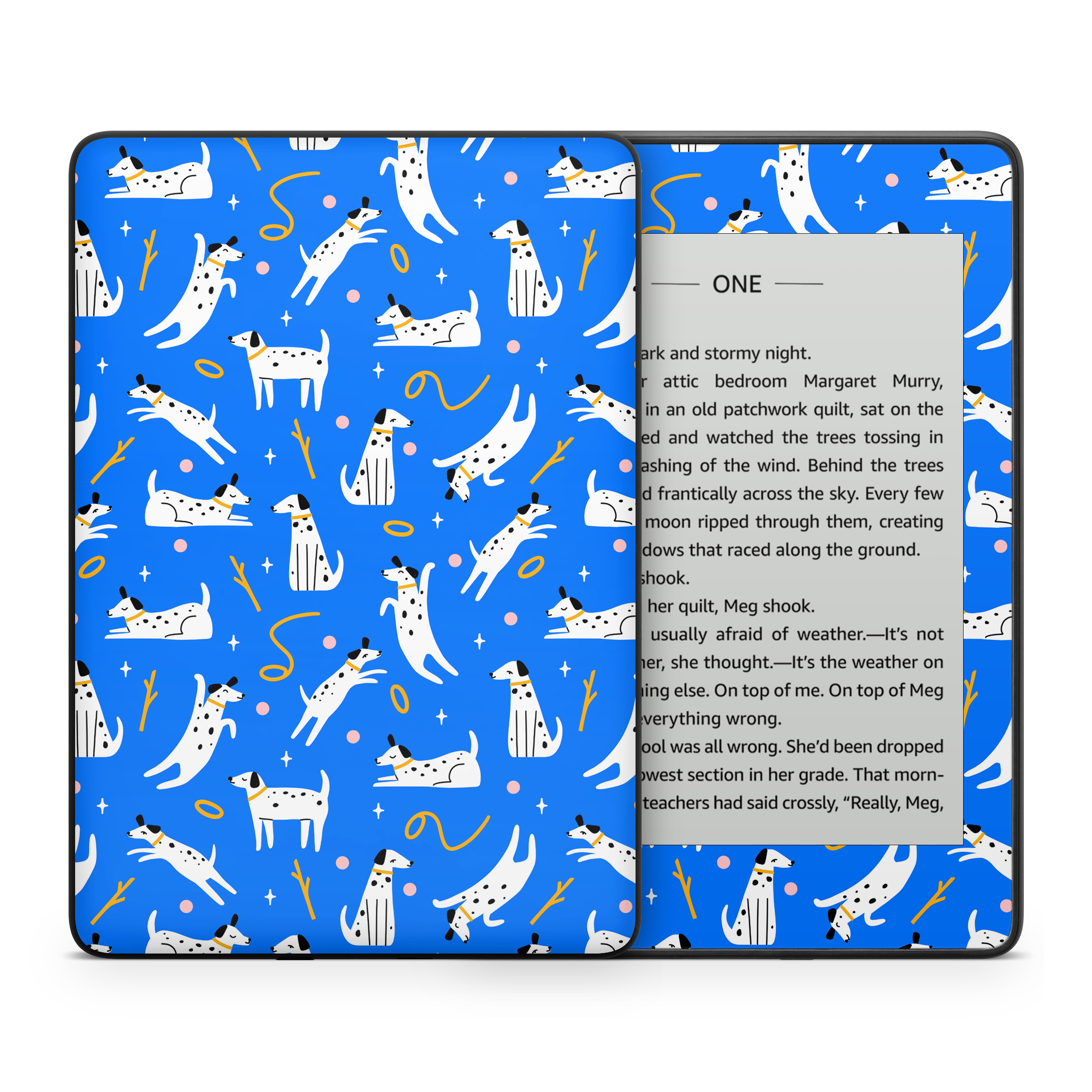 Cobalt Dog Kindle Skin