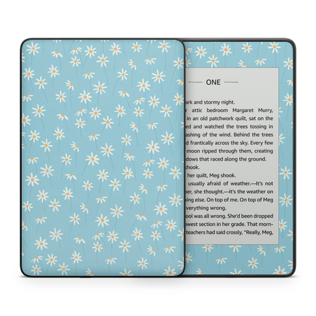 Daisy Blue Kindle Skin