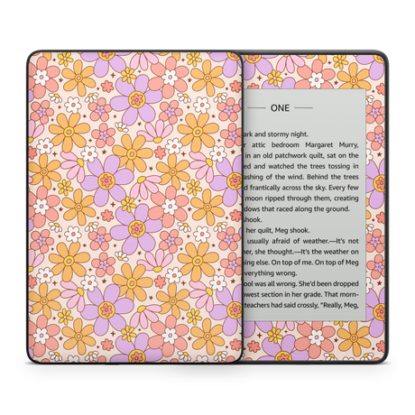 Groovy floral Kindle Skin