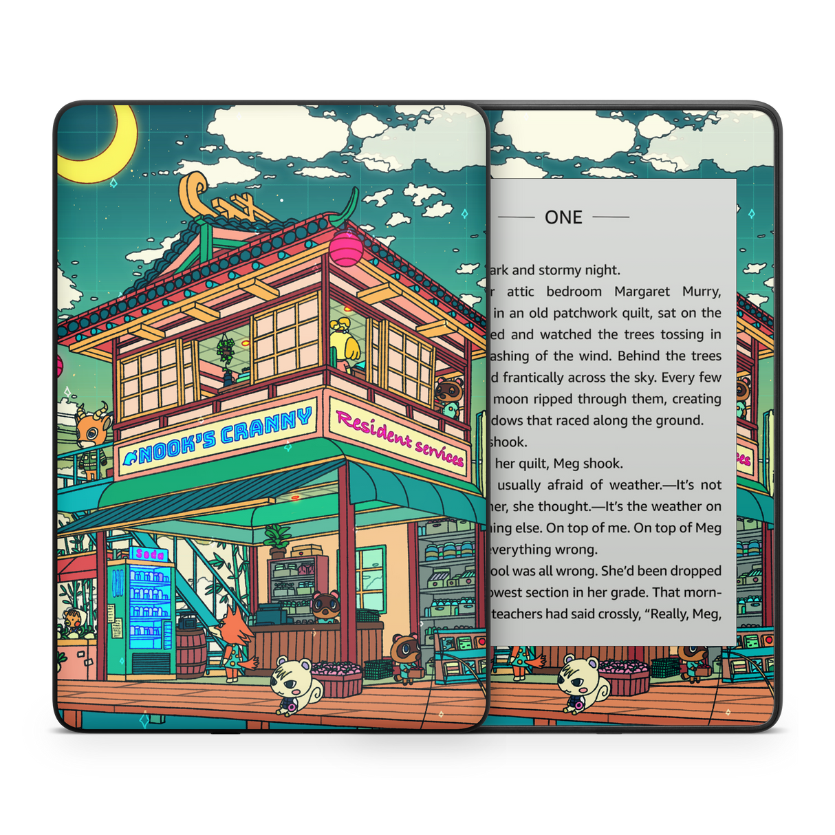 Animal Crossing Kindle Skin