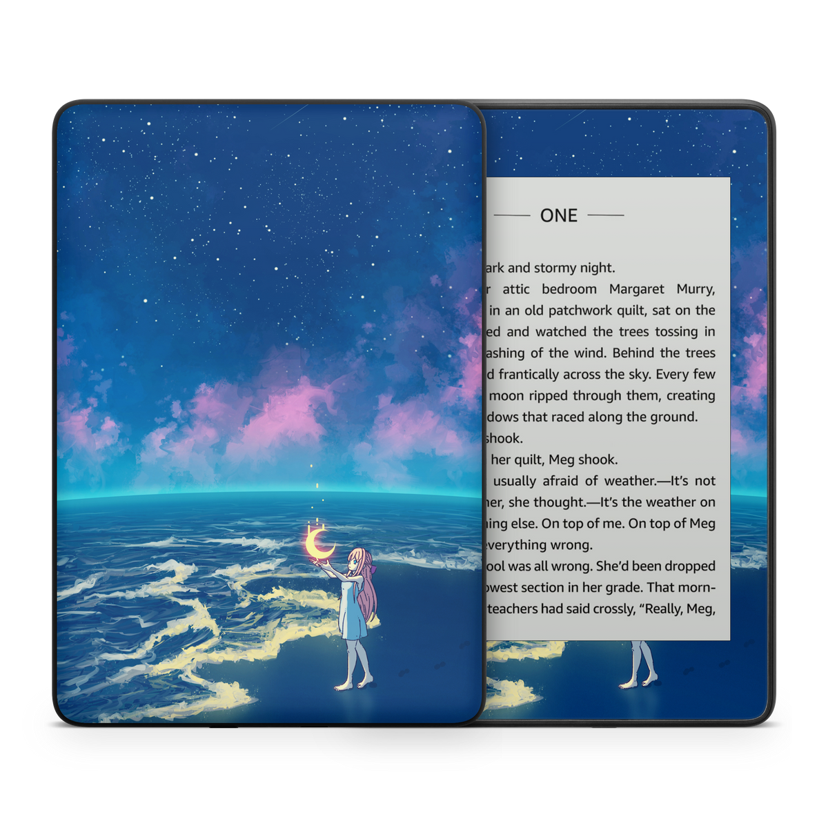 Catching the moon Kindle Skin