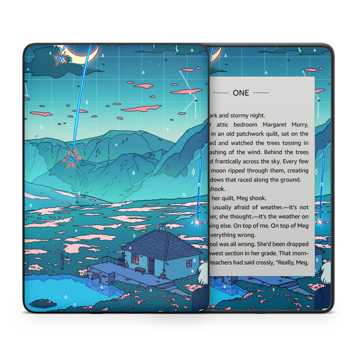 Crystal Shower Kindle Skin