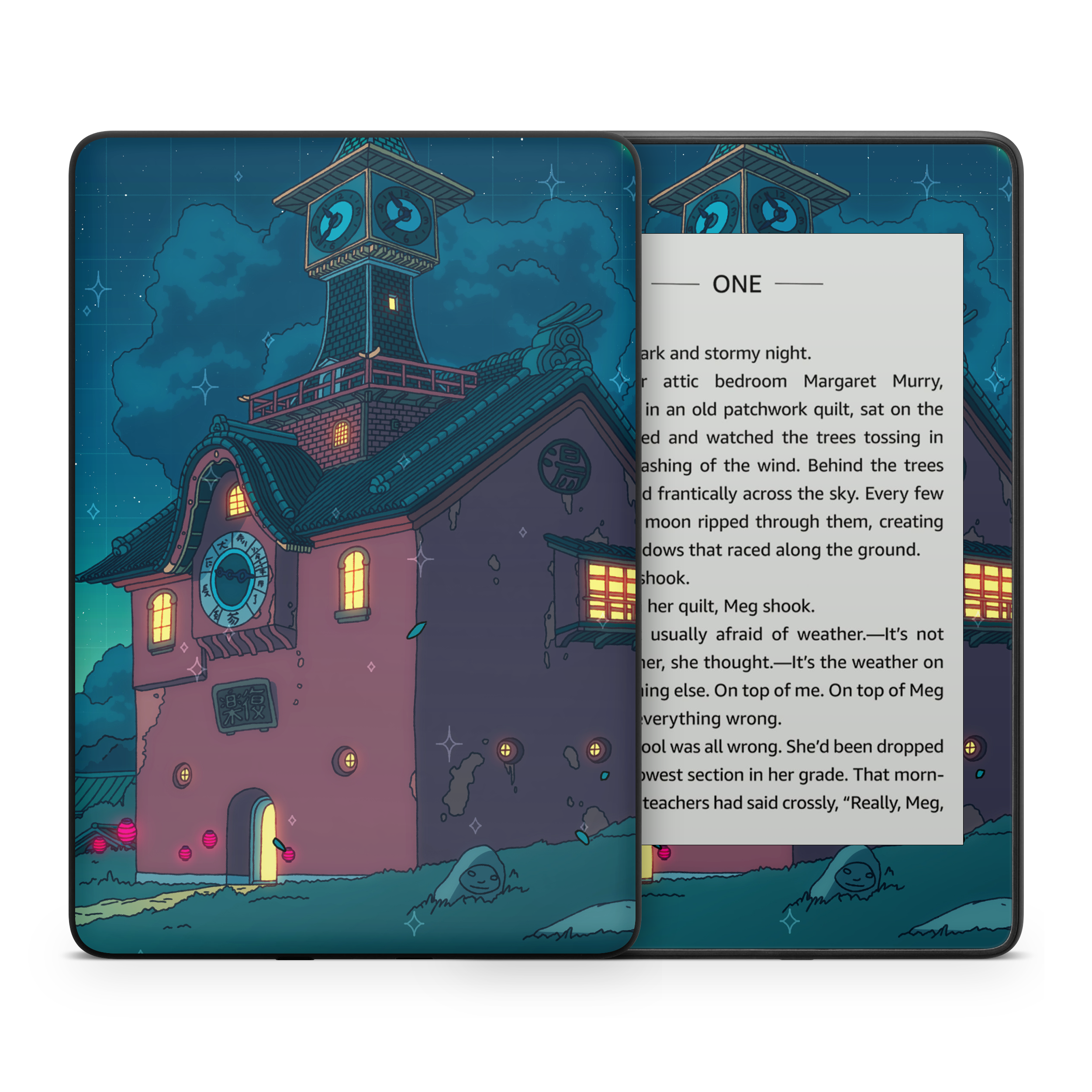 Spirited Entrace Night Kindle Skin