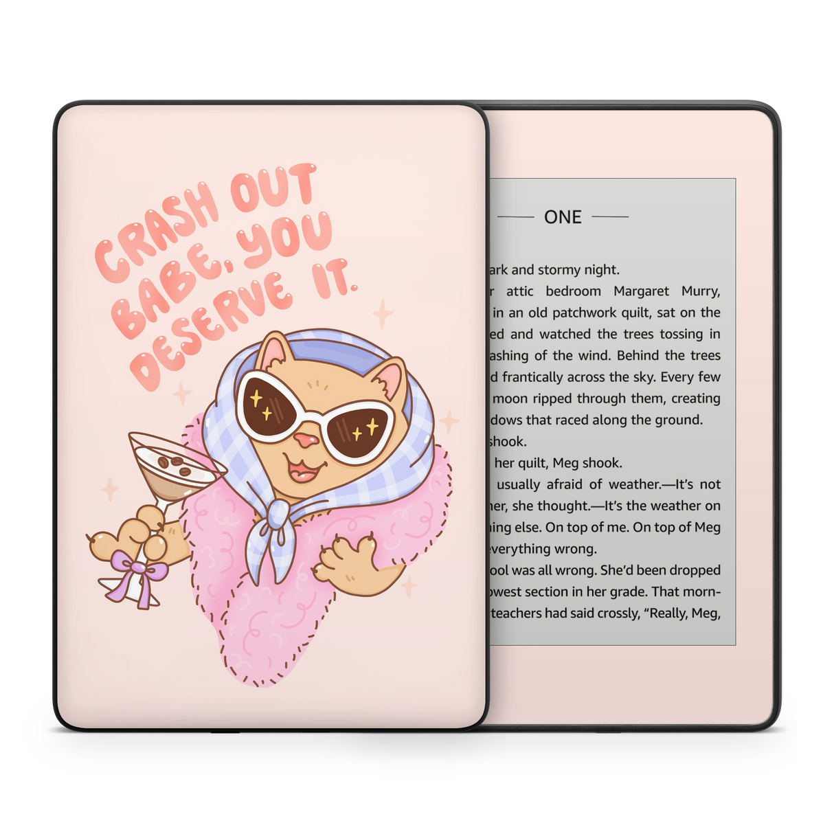 Crash Out Babe Kindle Skin