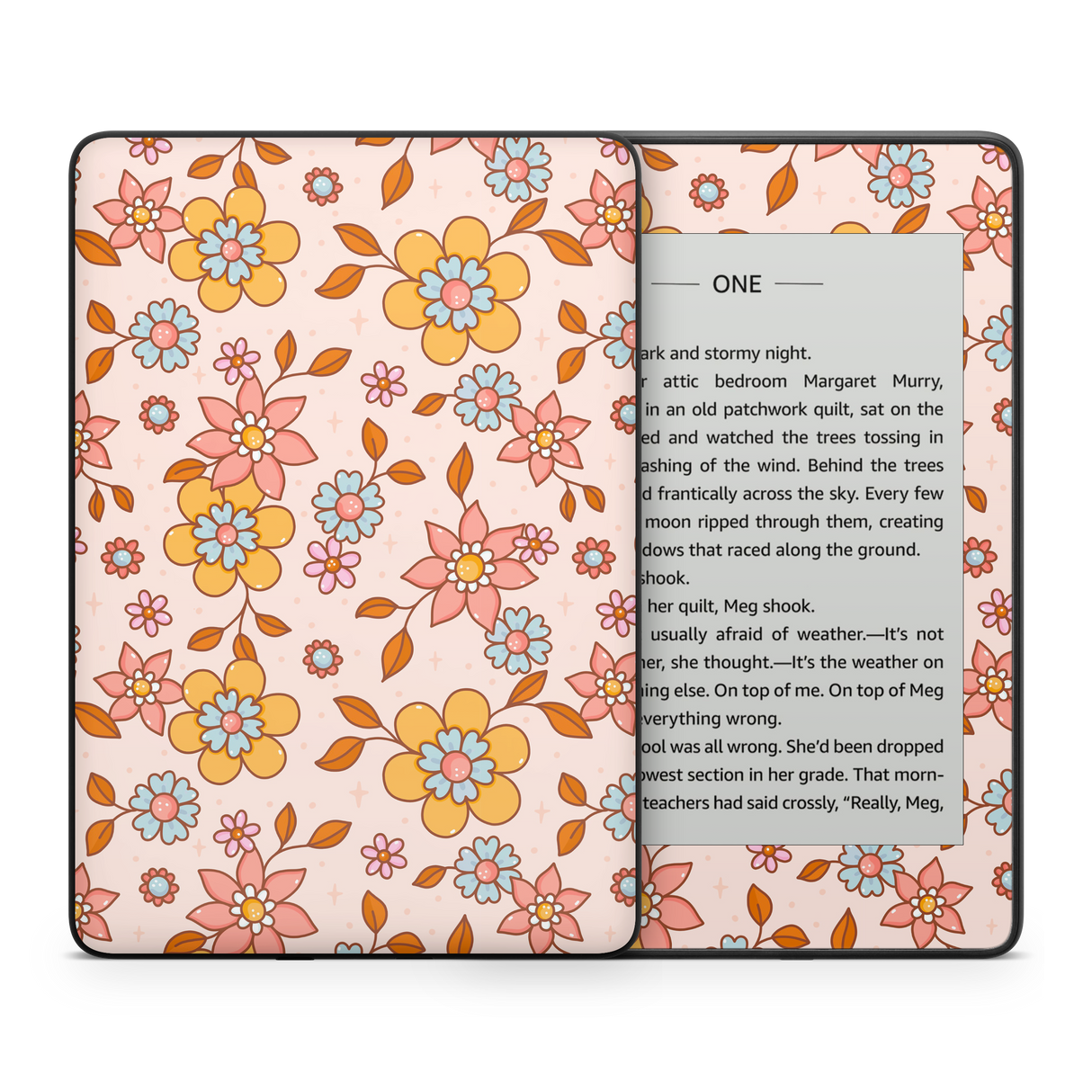Fall Floral Kindle Skin