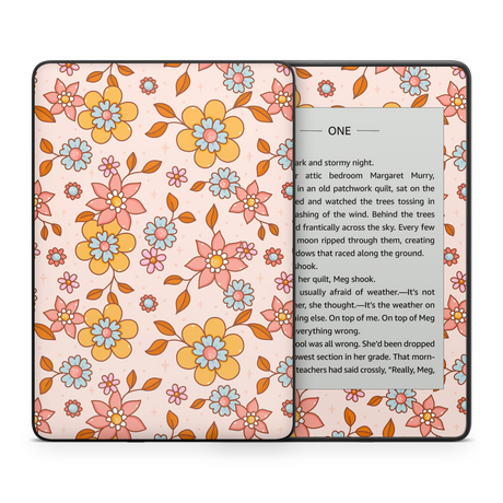 Fall Floral Kindle Skin