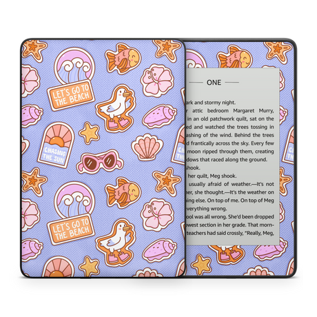 Patches Blue Kindle Skin