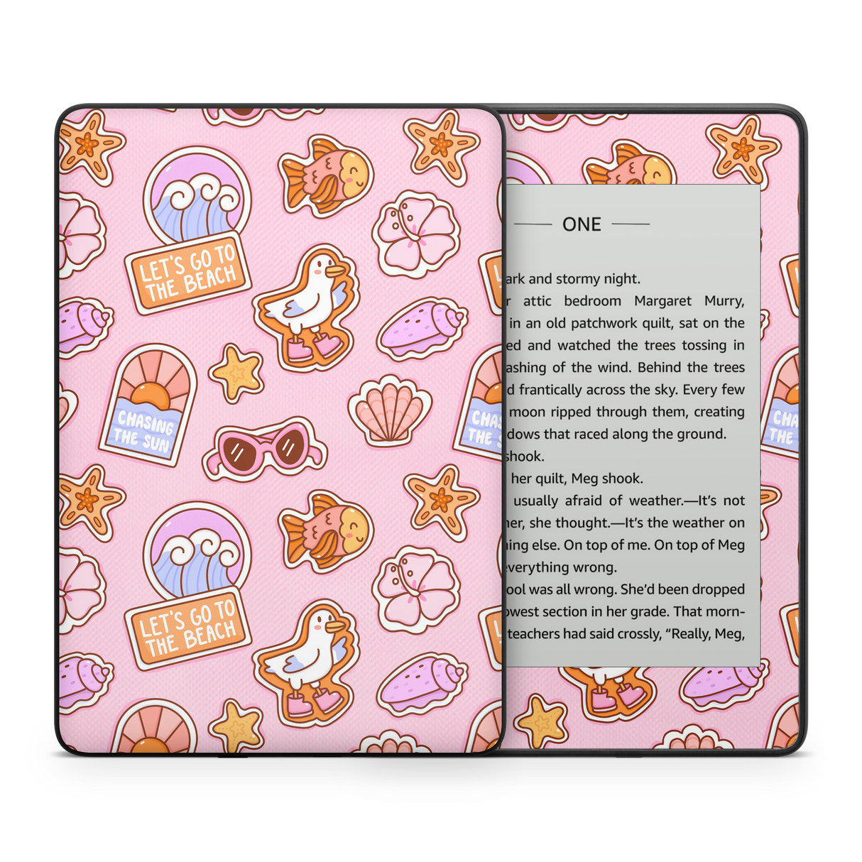Patches Pink Kindle Skin