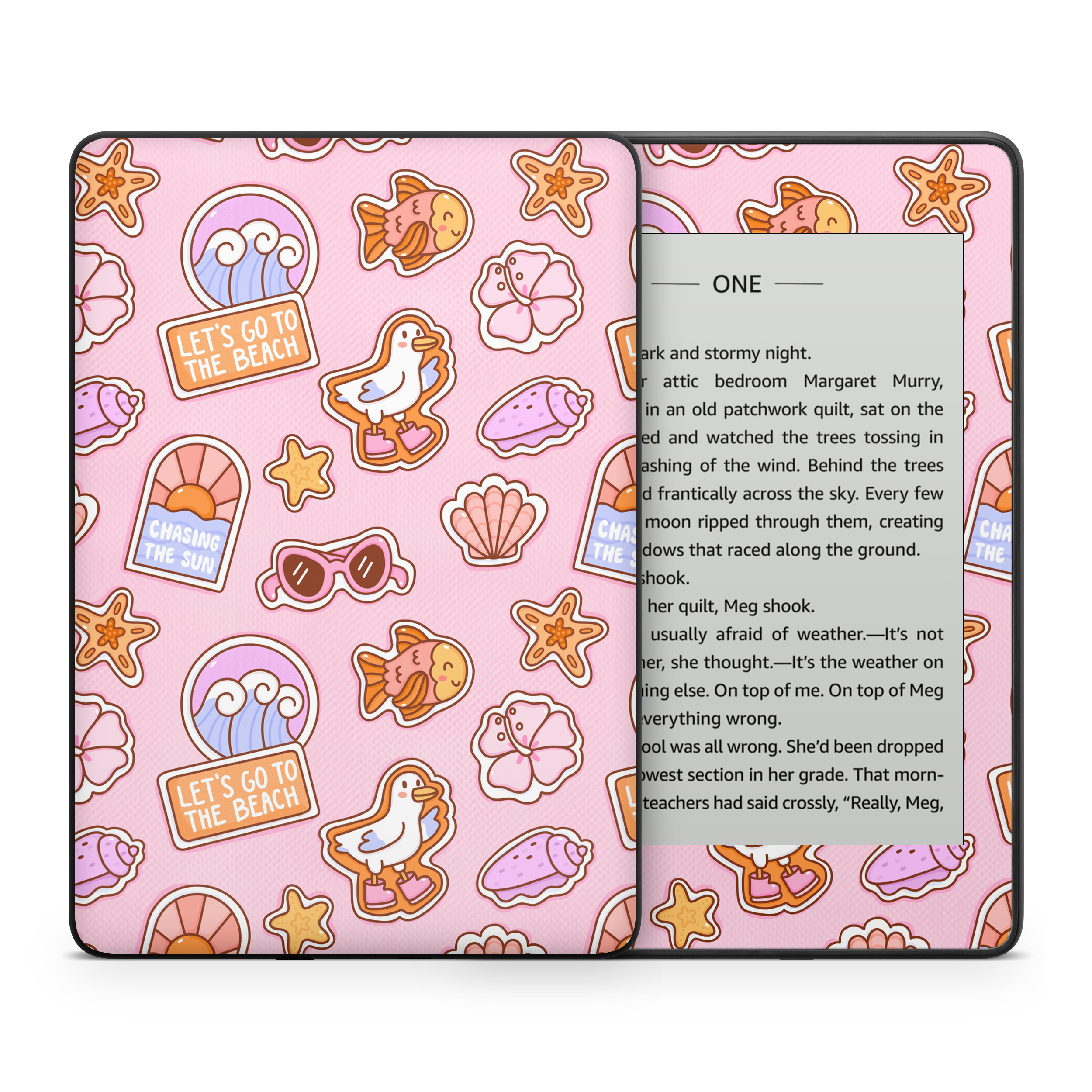 Patches Pink Kindle Skin