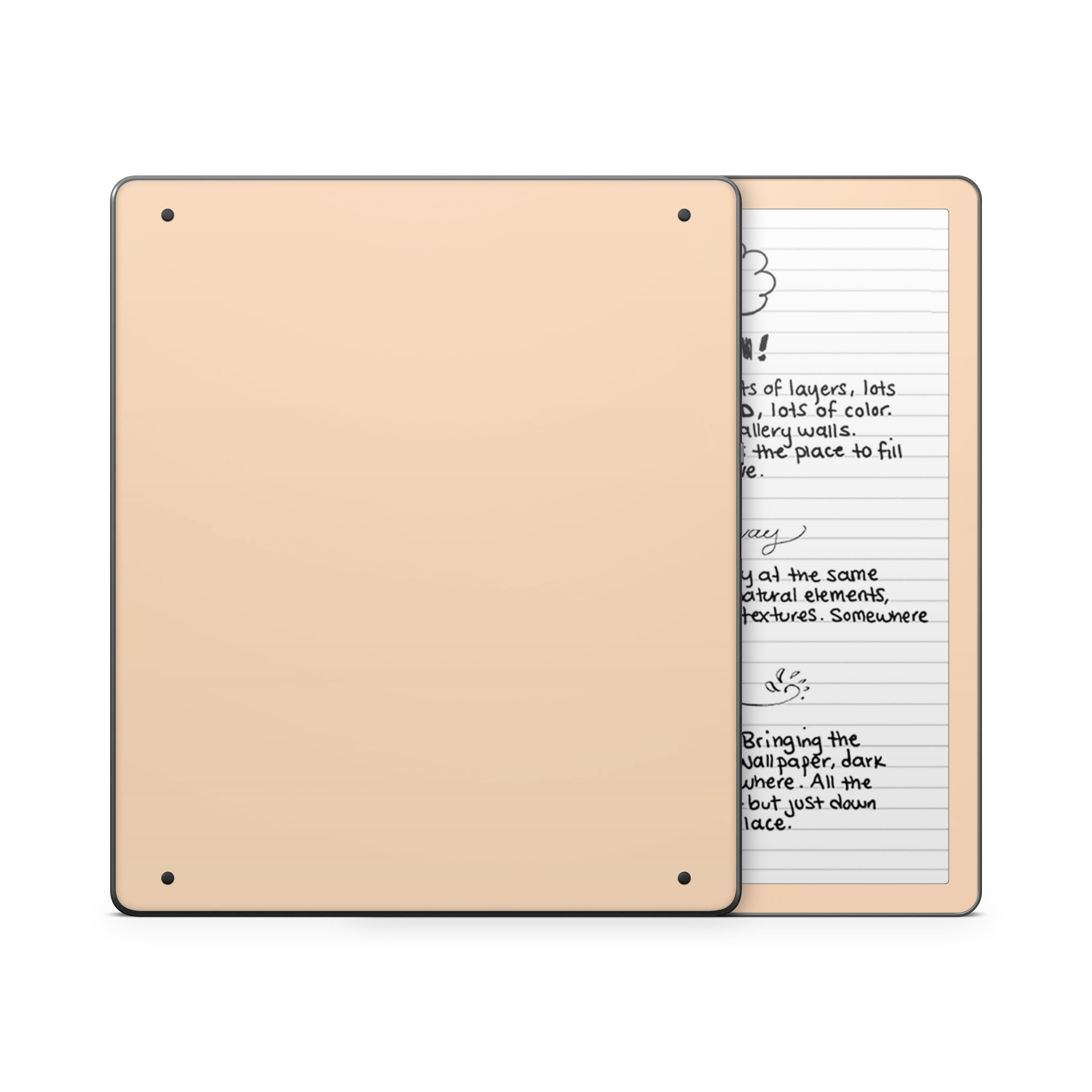 Peach Kindle eReader Skin