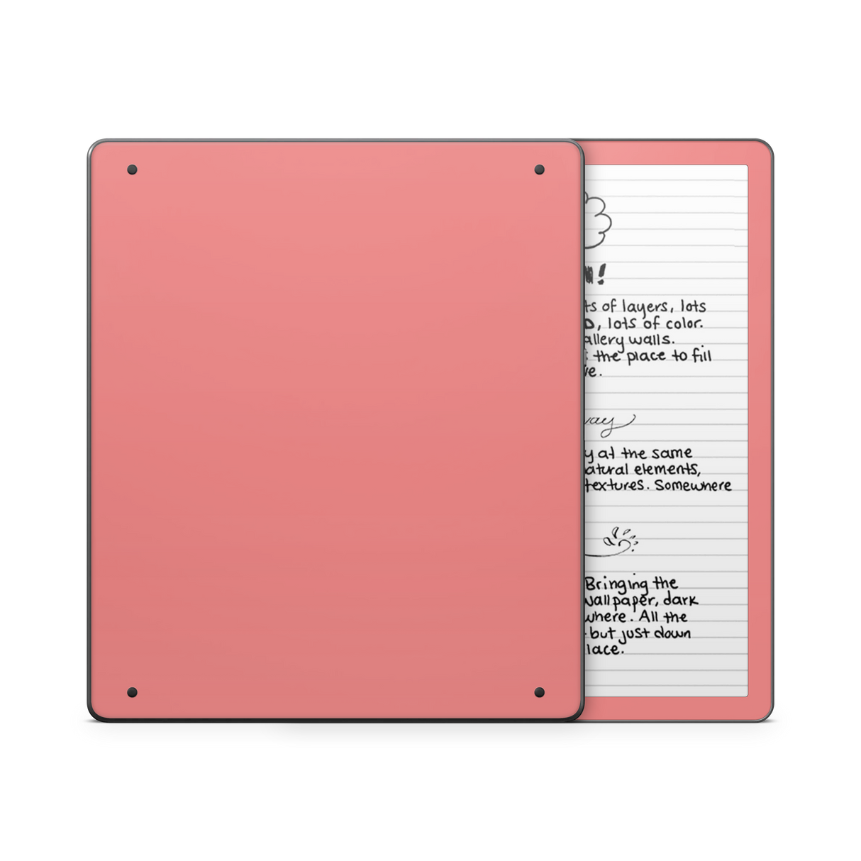 Light Coral Kindle eReader Skin