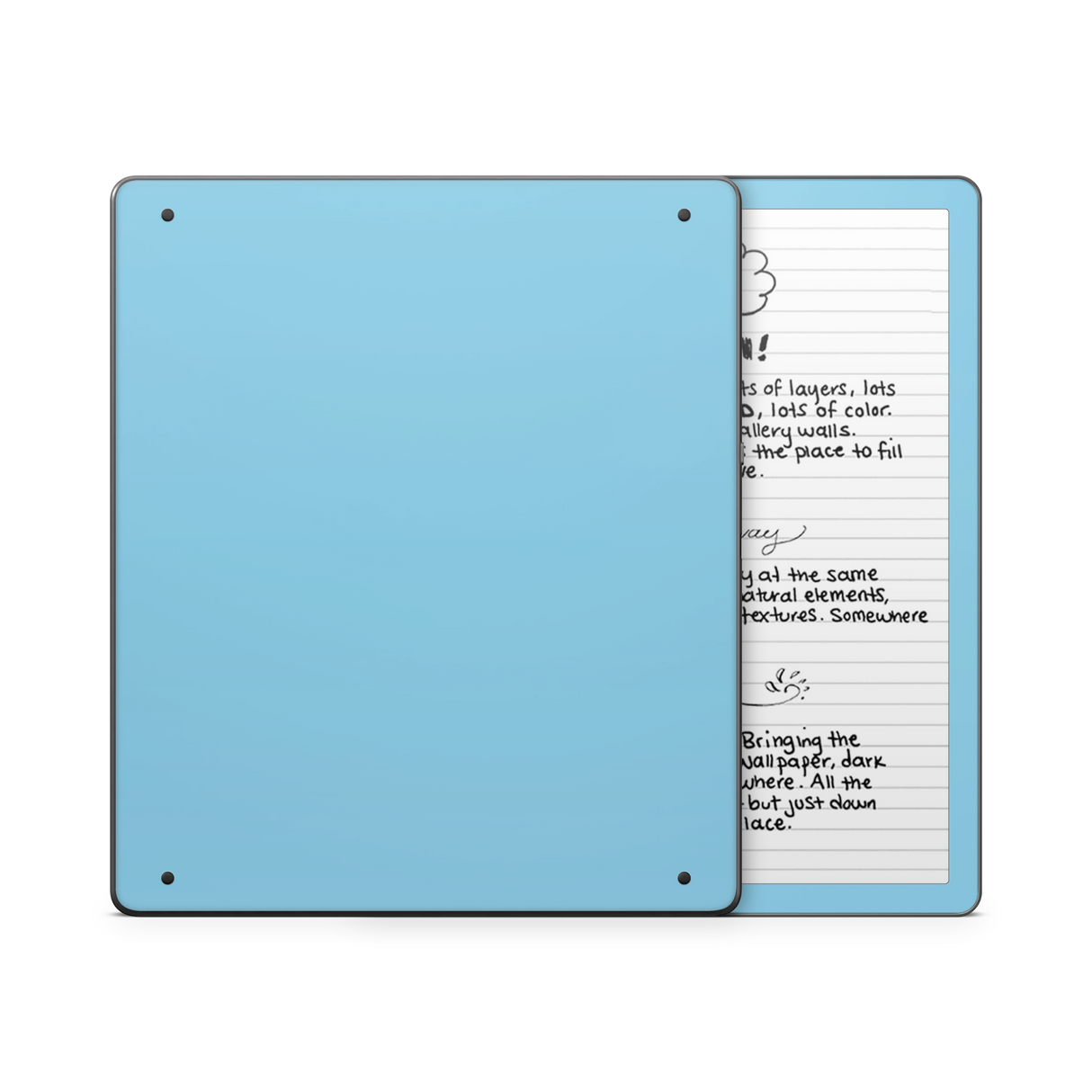 Sky Blue Kindle eReader Skin