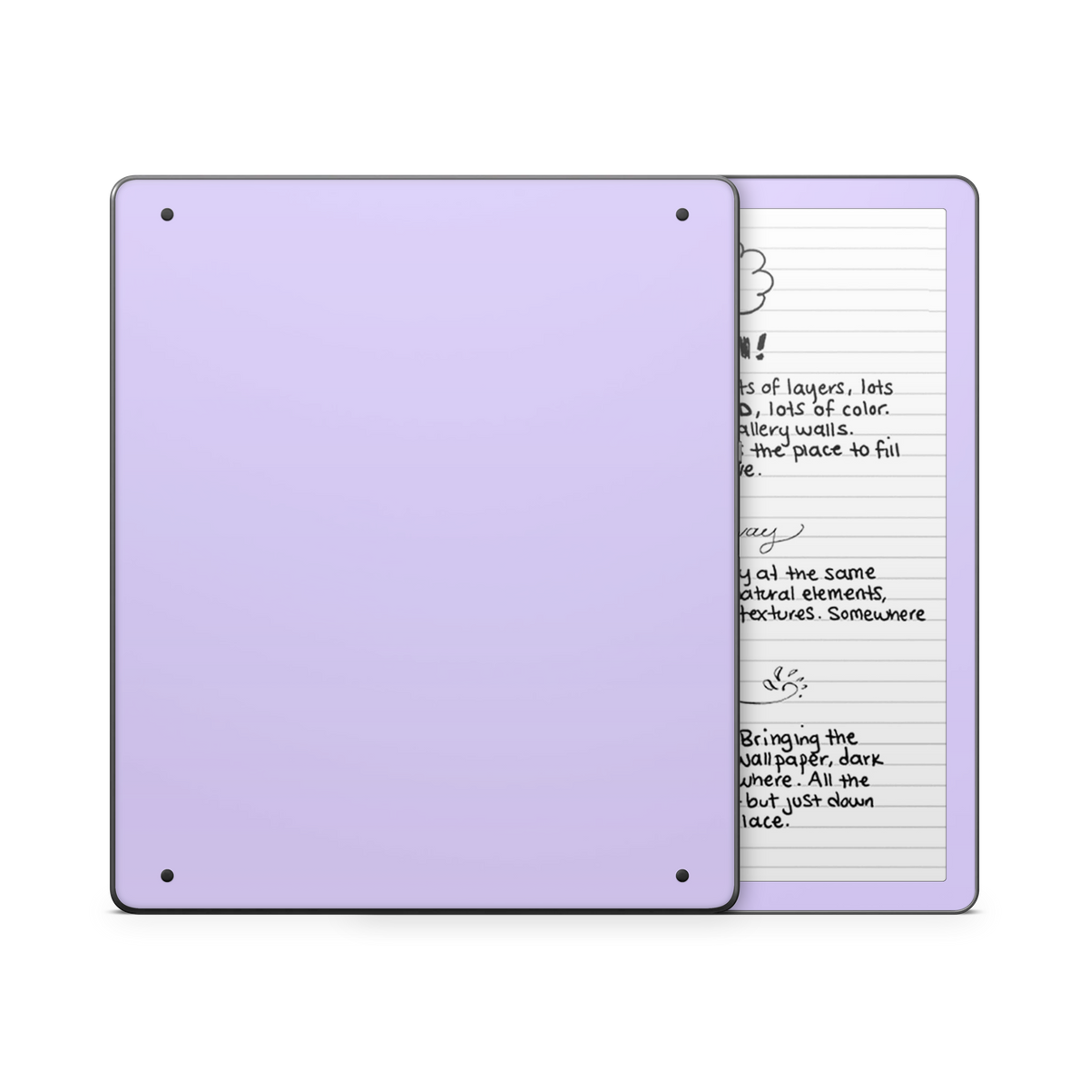 Kindle Scribe 2022  Light Lavender Skin