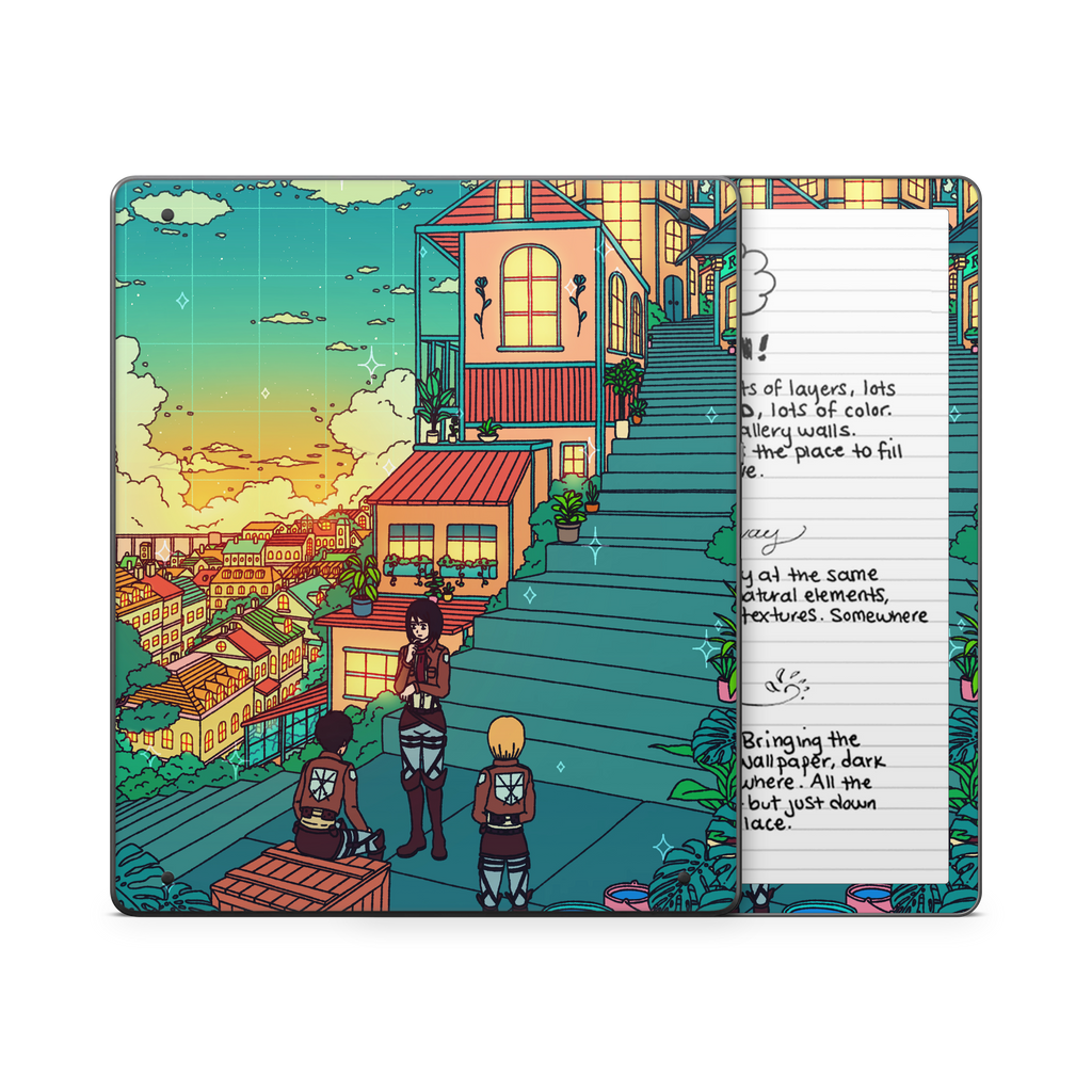 Titan and friends Kindle Skin