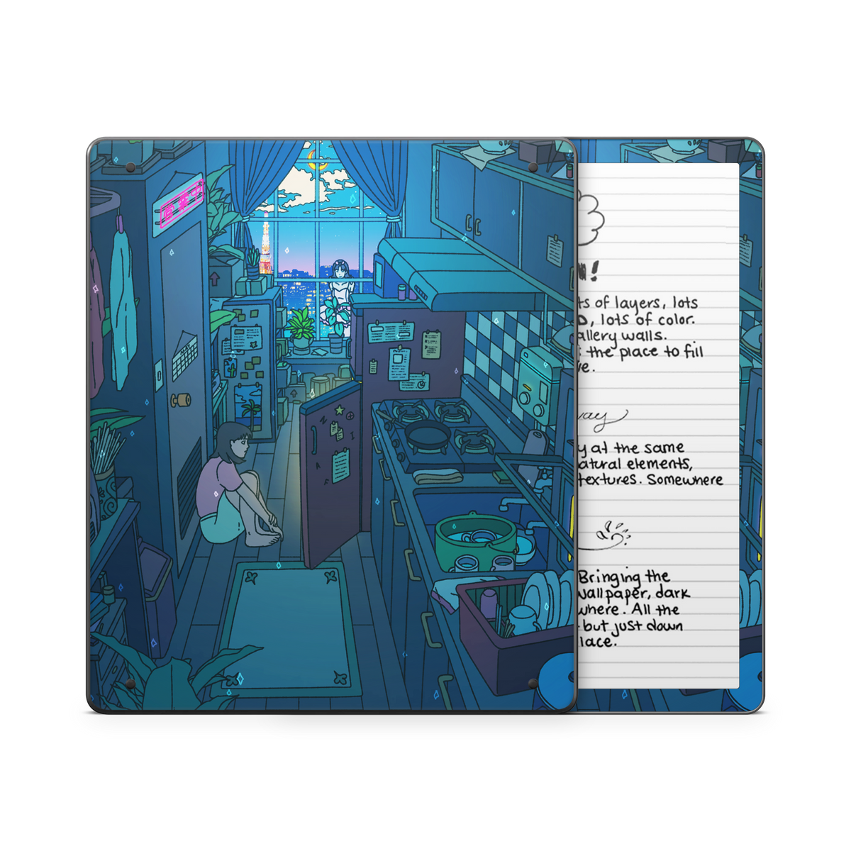 Perfect Blue  Kindle Skin