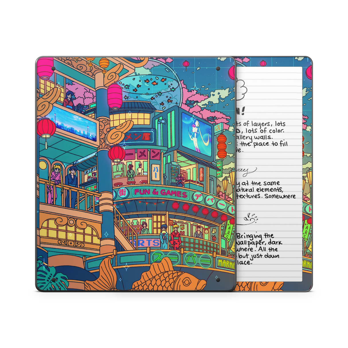 Moon festival Kindle Skin