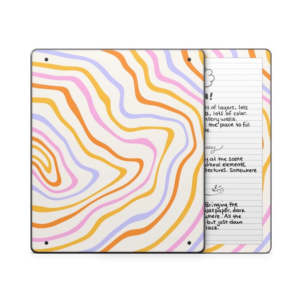 Abstract Rainbow Kindle Skin